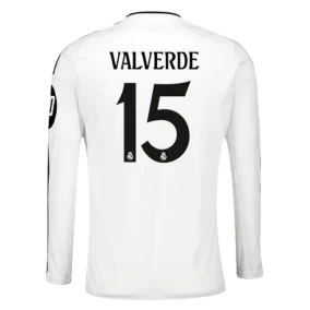 Prima Maglia Valverde Real Madrid 2024/2025 Manica Lunga